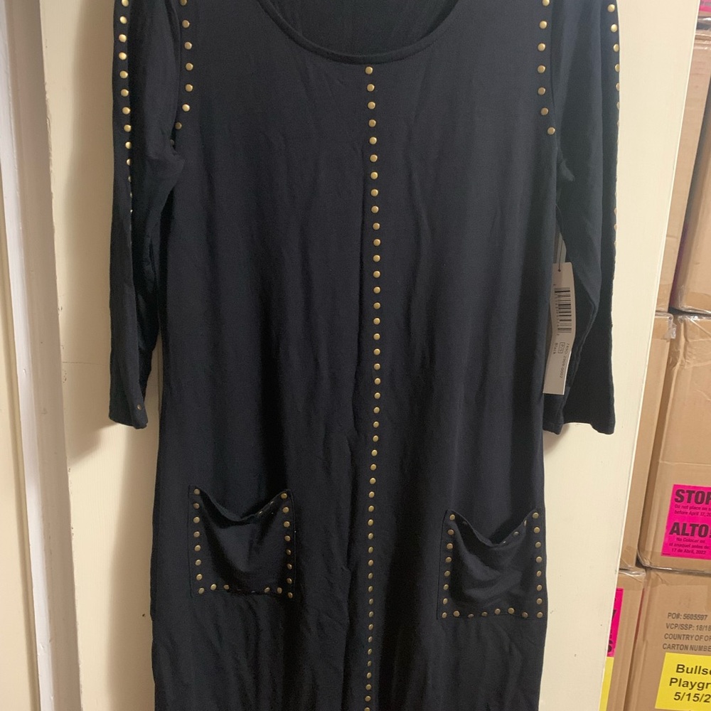 Black shift dress